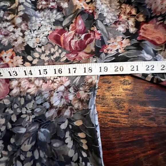 Vintage Peter Popovitch Sheer Floral Blouse Small Cotton/Poly Blend - Picture 9 of 12